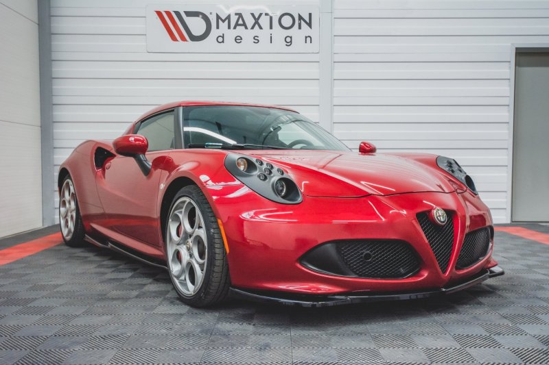 Maxton Front Ansatz für Alfa Romeo 4C schwarz Hochglanz AL-4C-FD1-G