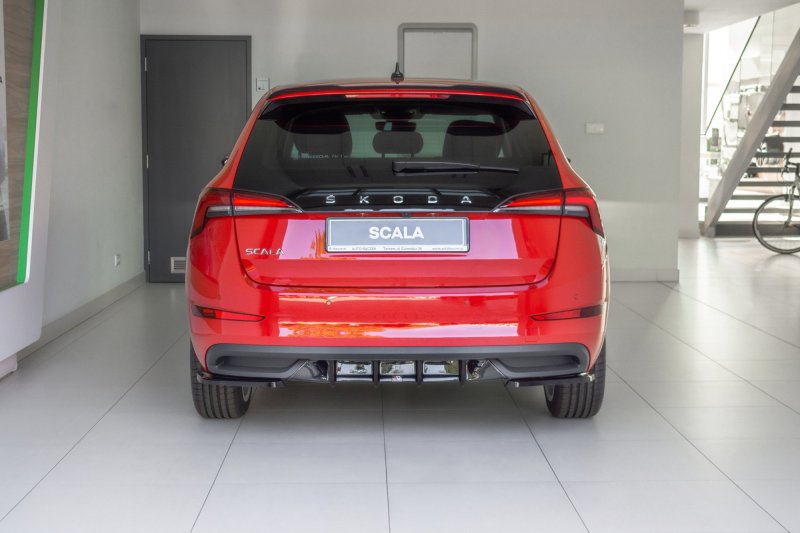 Maxton Heck Ansatz Flaps Diffusor für Skoda Scala schwarz Hochglanz SK-SC-1-RSD1-G