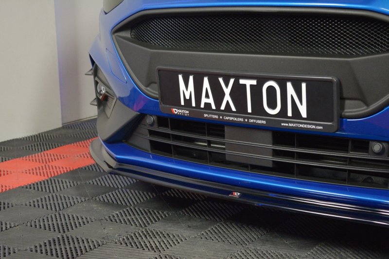 Maxton Front Ansatz V.4 für Ford Focus ST / ST-Line Mk4 schwarz Hochglanz FO-FO-4-STLINE-FD4-G