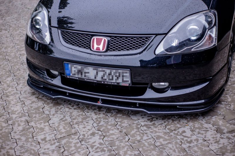 Maxton Front Ansatz V.1 für HONDA CIVIC EP3 (MK7) TYPE-R/S FACELIFT  schwarz Hochglanz HO-CI-7-TYPE-R/S-FD1-G