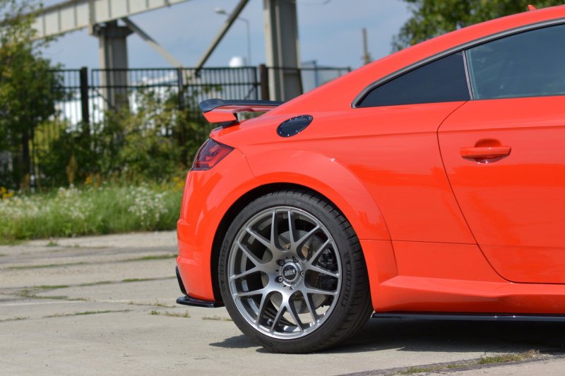 Maxton Heck Ansatz Flaps Diffusor für Audi TT RS 8S schwarz Hochglanz AU-TT-3-RS-RSD1-G