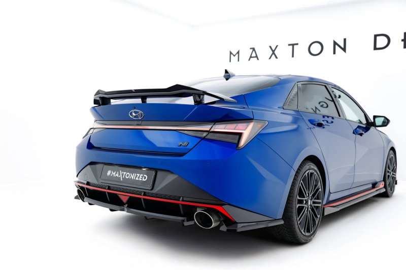Maxton Spoiler CAP Abrisskante Hyundai Elantra N Mk7 schwarz Hochglanz HY-EL-7-N-CAP1-G