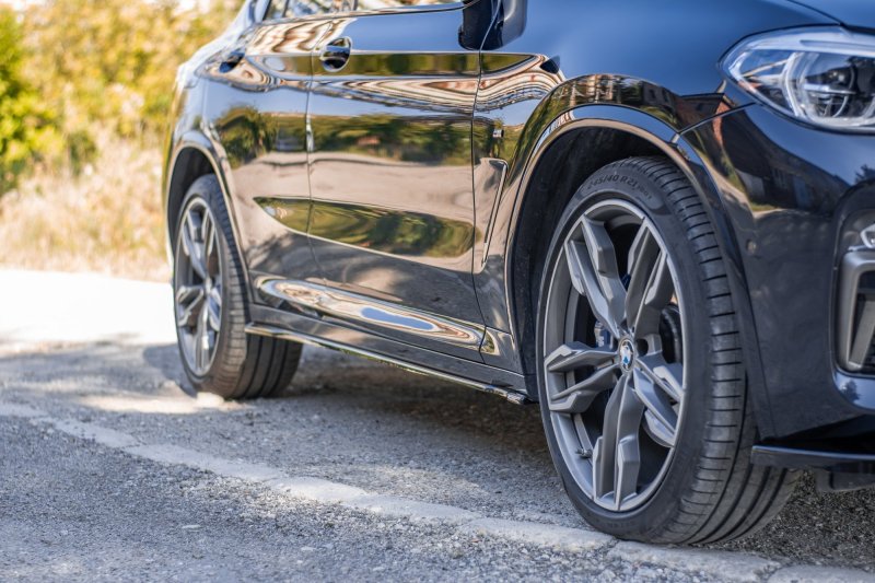 Maxton Seitenschweller Ansatz für BMW X4 M-Paket G02 schwarz Hochglanz BM-X4-02-MPACK-SD1-G