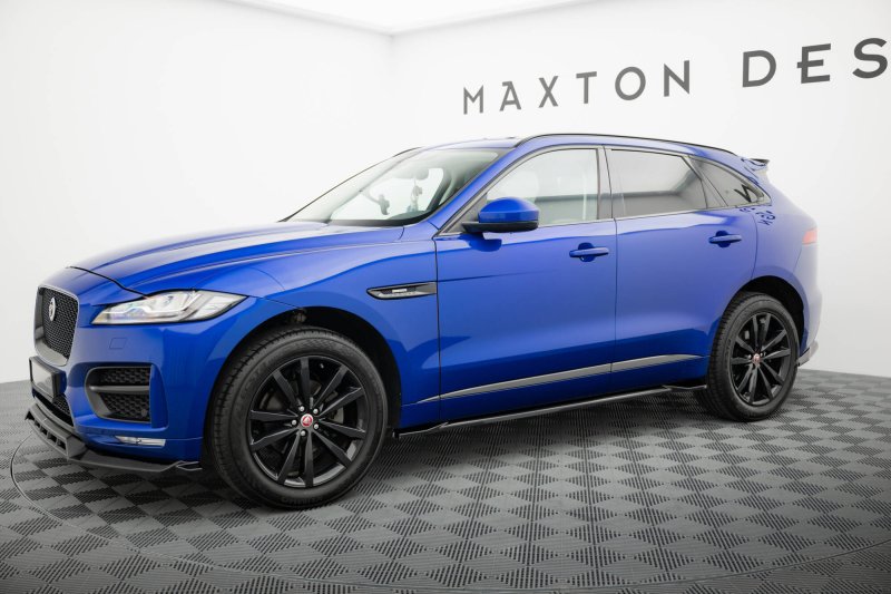 Maxton Seitenschweller Ansatz Jaguar F-Pace R-Sport Mk1 schwarz Hochglanz JA-FP-1-RSPORT-SD1-G