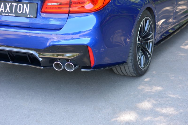 Maxton Heck Ansatz Flaps Diffusor für BMW M5 F90 schwarz Hochglanz BM-5-90-M-RSD1-G