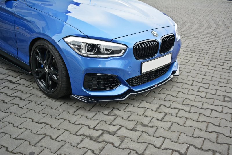 Maxton Front Ansatz V.2 für BMW 1er F20/F21 M-Power schwarz Hochglanz BM-1-F20F-M-FD2-G