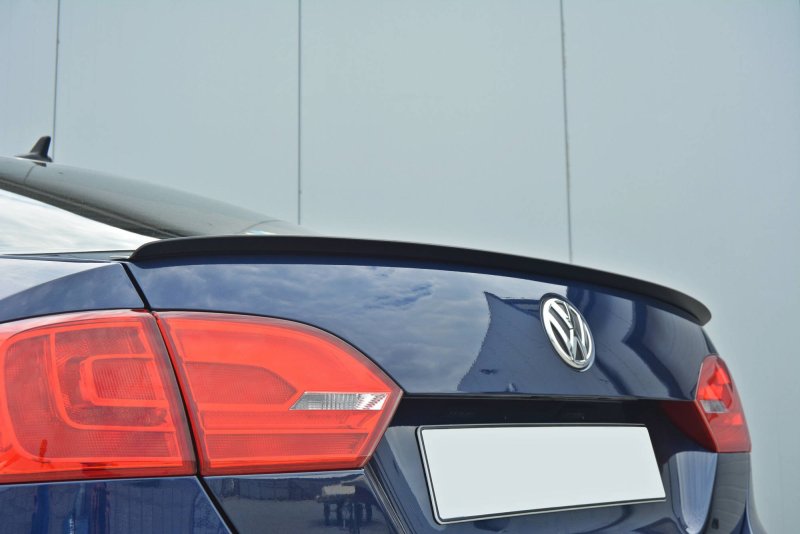 Maxton Spoiler CAP für VOLKSWAGEN JETTA MK6 SEDAN vor Facelift schwarz Hochglanz VW-JE-6-CAP1-G