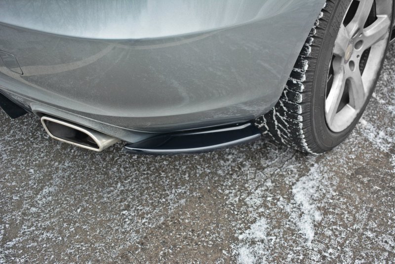 Maxton Heck Ansatz Flaps Diffusor V.1 für Mercedes SLK R172 schwarz Hochglanz ME-SLK-R172-RSD1-G