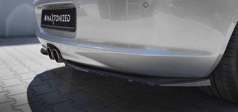 Preview: Maxton Heck Ansatz Flaps Diffusor Porsche Boxster 987 schwarz Hochglanz PO-BO-S-987-RSD1-G