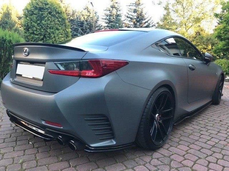 Preview: Maxton Spoiler CAP für Lexus RC  schwarz Hochglanz LE-RC-1-CAP1-G