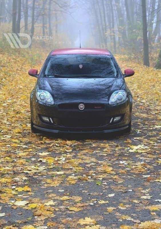 Maxton Front Ansatz für FIAT BRAVO II schwarz Hochglanz FI-BR-2-FD1-G