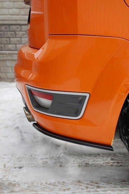 Maxton Heck Ansatz Flaps Diffusor für Ford Focus ST Mk2 schwarz Hochglanz FO-FO-2-ST-RSD1-G