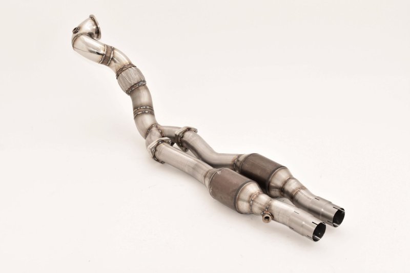 Friedrich Motorsport 1x90mm / 2x70mm Downpipe mit 200 Zellen Sport-Kat. Audi RS3 8V Quattro 681054ARS-DPKATG