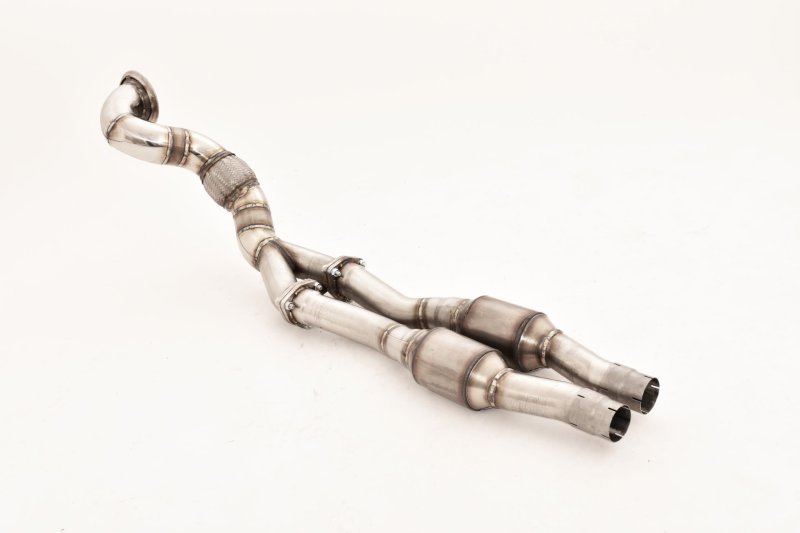 Friedrich Motorsport 1x90mm / 2x70mm Downpipe mit 200 Zellen Sport-Kat. Audi RS3 8V Sportback Quattro 681054RS-DPKATG