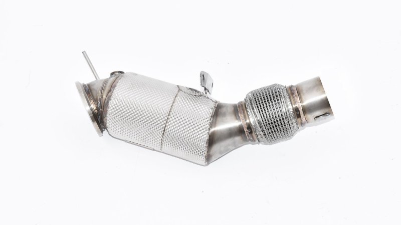 Friedrich Motorsport 90>>>76mm Downpipe mit 200 Zellen Sport-Kat. Edelstahl 681352OL-DPKAECE