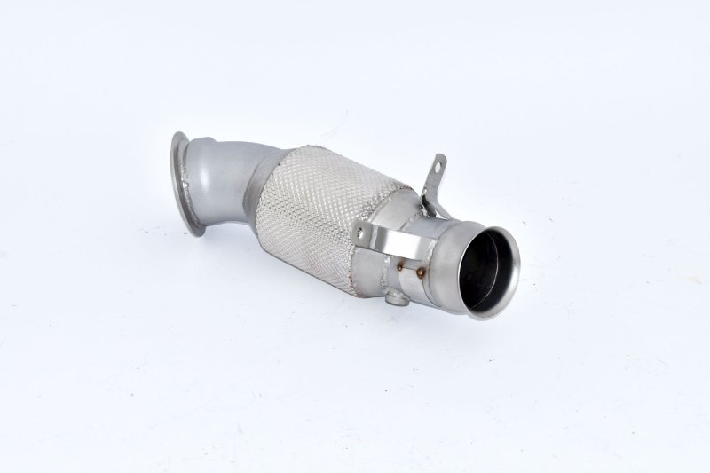 Friedrich Motorsport 90mm Downpipe mit 200 Zellen Sport-Kat. Edelstahl 681366A-DPKAECE