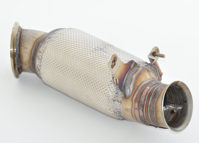 Friedrich Motorsport 90mm Downpipe mit 300 Zellen HJS Sport-Kat. Edelstahl 681366A-DPKAHJS