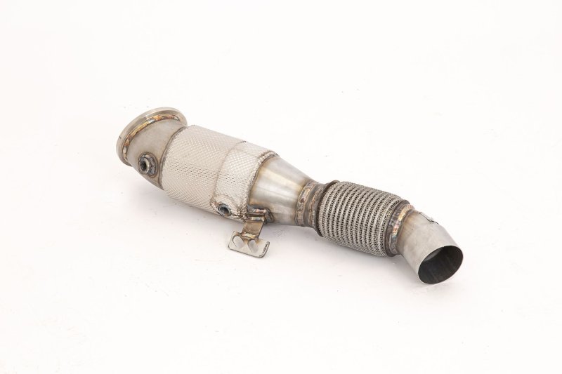 Friedrich Motorsport 90mm Downpipe mit 200 Zellen Sport-Kat. Edelstahl 681366B-DPKAECE