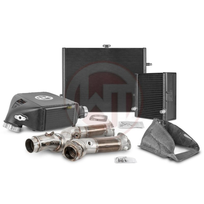 Wagner Tuning Comp. Paket BMW M3-M4 S55 Ladeluftkühler / Wasserkühler / Downpipe 700001124.OPF