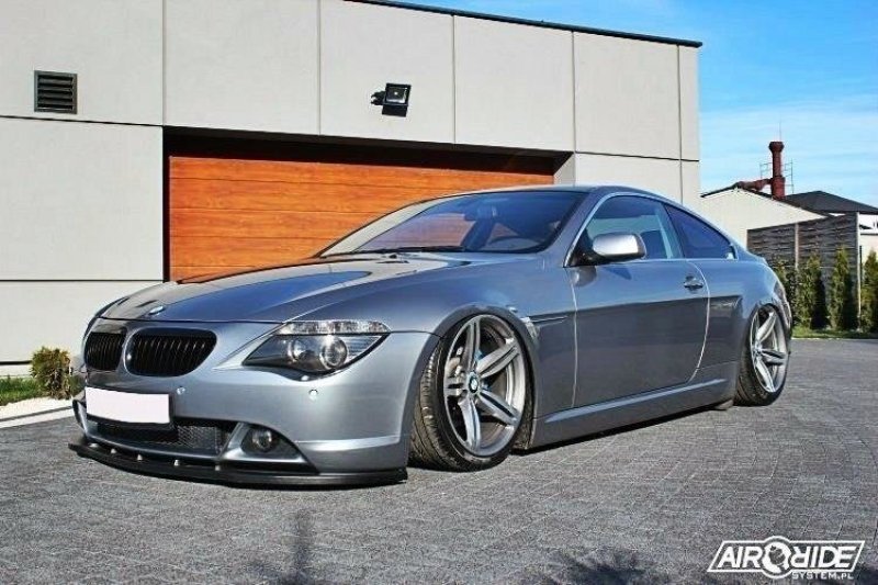 Maxton Front Ansatz für BMW 6er E63 / E64 (vor Facelift) v.1 schwarz Hochglanz BM-6-63-FD1-G