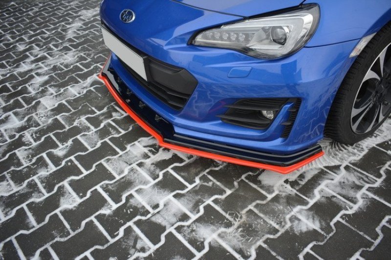 Preview: Maxton Front Ansatz V.4 für SUBARU BRZ FACELIFT SU-BRZ-1F-FD1G+FD1R-RED