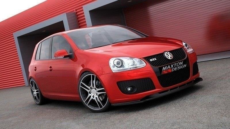 Maxton Front Ansatz für VW GOLF 5 GTI schwarz Hochglanz VW-GO-5-GTI-FD1-G