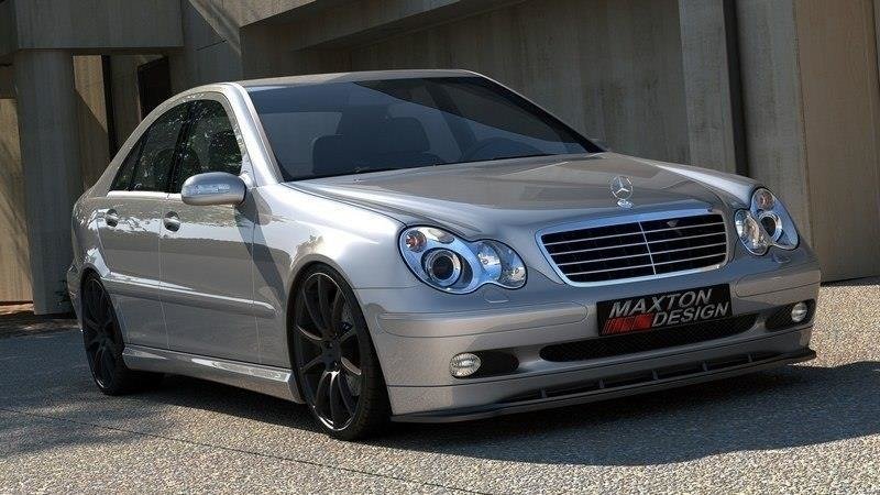 Maxton Front Ansatz für (FÜR STANDARDVERSION) 2000-2003 schwarz Hochglanz ME-C-203-FD1-G