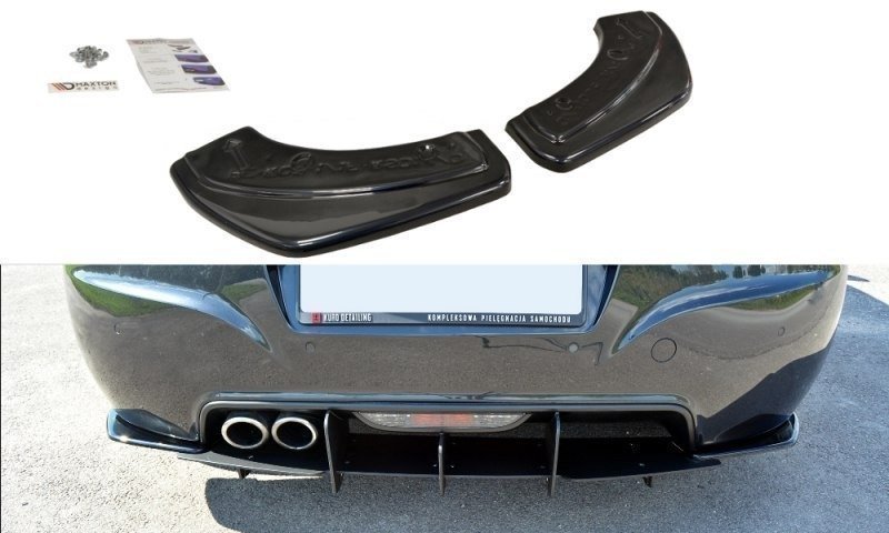 Maxton Heck Ansatz Flaps Diffusor für PEUGEOT RCZ schwarz Hochglanz PE-RCZ-1/1F-RSD1-G