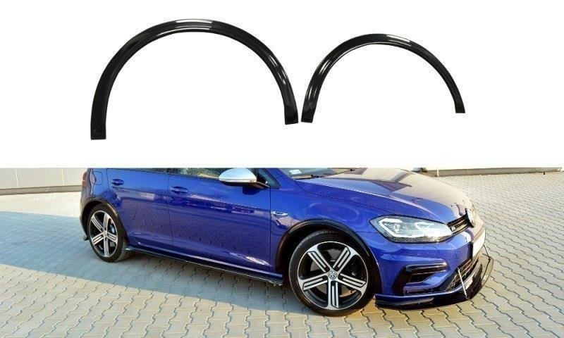 Maxton Kotflügelverlängerung VW Golf 7 R / R-Line Facelift schwarz Hochglanz VW-GO-7F-R-FE1-G