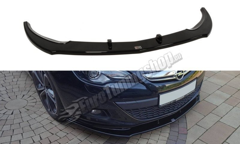 Maxton Front Ansatz für OPEL ASTRA GTC schwarz Hochglanz OP-AS-4-GTC-FD1-G