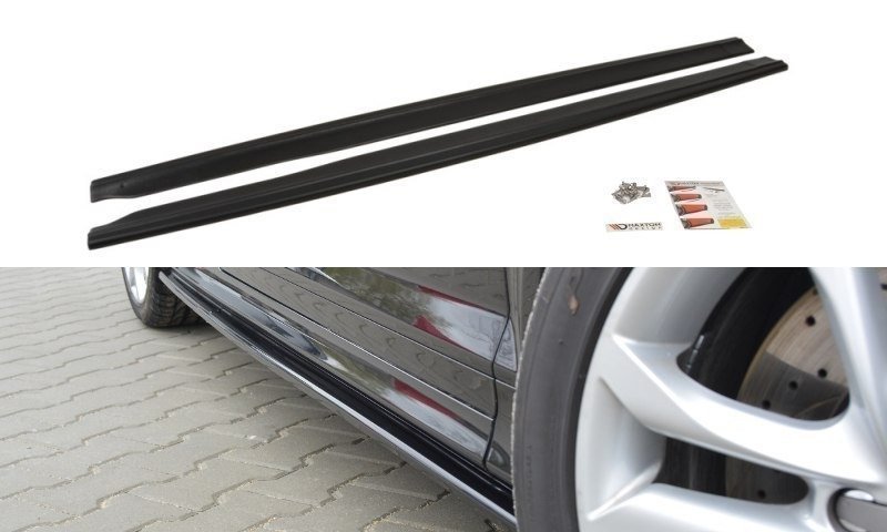 Maxton Seitenschweller Ansatz für Audi S3 8P / S3 8P FL / RS3 8P schwarz Hochglanz AU-S3-2-SD1-G