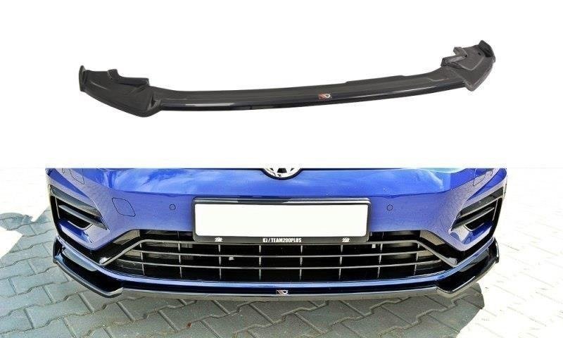 Maxton Front Ansatz V.2 für VW Golf 7 R / R-Line Facelift schwarz Hochglanz VW-GO-7F-R-FD2-G