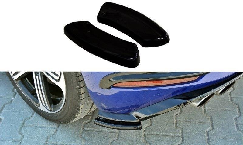 Maxton Heck Ansatz Flaps Diffusor für VW Golf 7 R / R-Line Facelift schwarz Hochglanz VW-GO-7F-R-RSD1-G