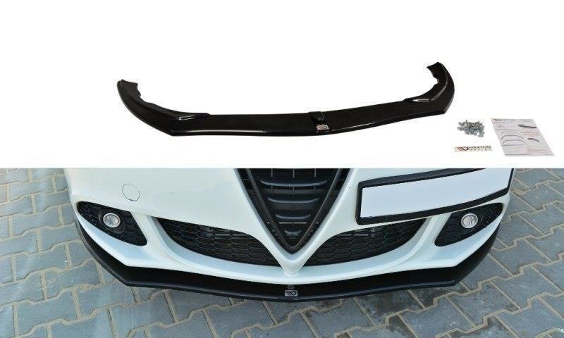 Maxton Front Ansatz für v.1 Alfa Romeo Giulietta schwarz Hochglanz AL-GU-1-FD1-G