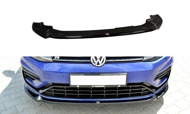 Maxton Front Ansatz V.3 für VW Golf 7 R / R-Line Facelift schwarz Hochglanz VW-GO-7F-R-FD3-G