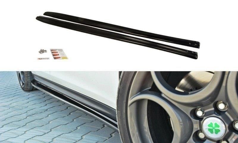 Maxton Seitenschweller Ansatz für Alfa Romeo Giulietta schwarz Hochglanz AL-GU-1-SD1-G