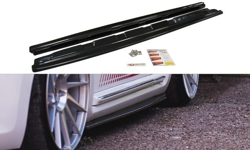 Maxton Seitenschweller Ansatz für VW BEETLE schwarz Hochglanz VW-BE-SD1-G