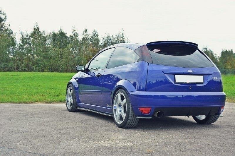 Maxton Heck Ansatz Flaps Diffusor für Ford Focus RS Mk1 schwarz Hochglanz FO-FO-1-RS-RSD1-G