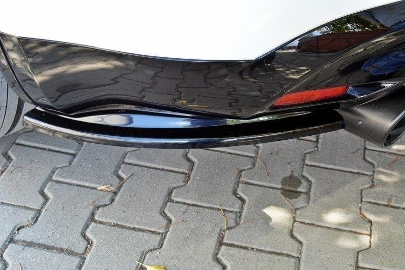 Maxton Heck Ansatz Flaps Diffusor für INFINITI QX70 schwarz Hochglanz IN-QX-70-1F-RSD1-G