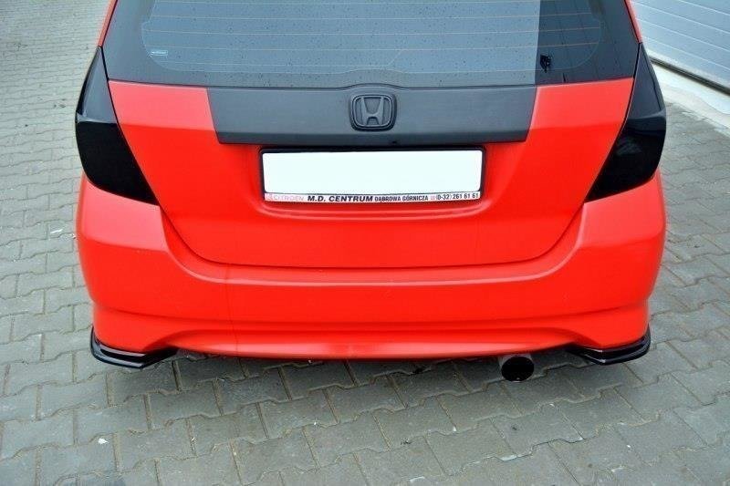Preview: Maxton Heck Ansatz Flaps Diffusor für HONDA JAZZ MK1 schwarz Hochglanz HO-JA-1-RSD1-G