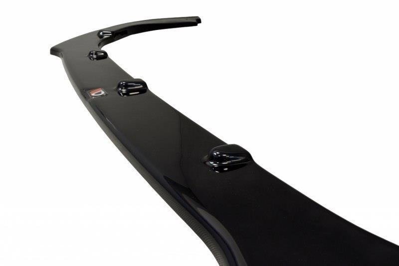 Maxton Front Ansatz V.2 für PEUGEOT RCZ schwarz Hochglanz PE-RCZ-1-FD2-G