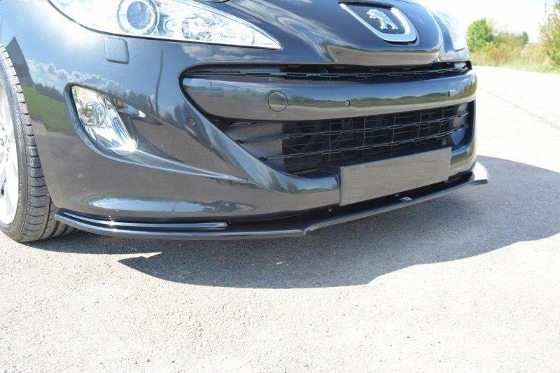 Maxton Front Ansatz V.2 für PEUGEOT RCZ schwarz Hochglanz PE-RCZ-1-FD2-G