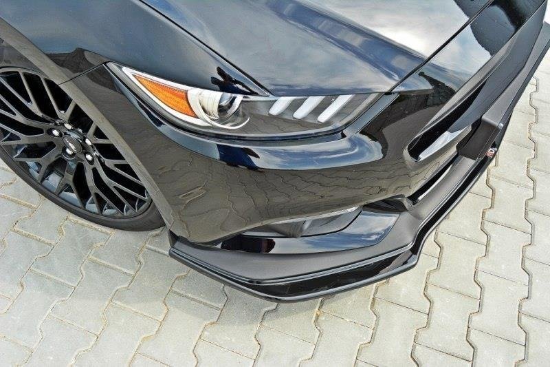 Maxton Front Ansatz für Ford Mustang GT Mk6 schwarz Hochglanz FO-MU-6-GT-FD1-G