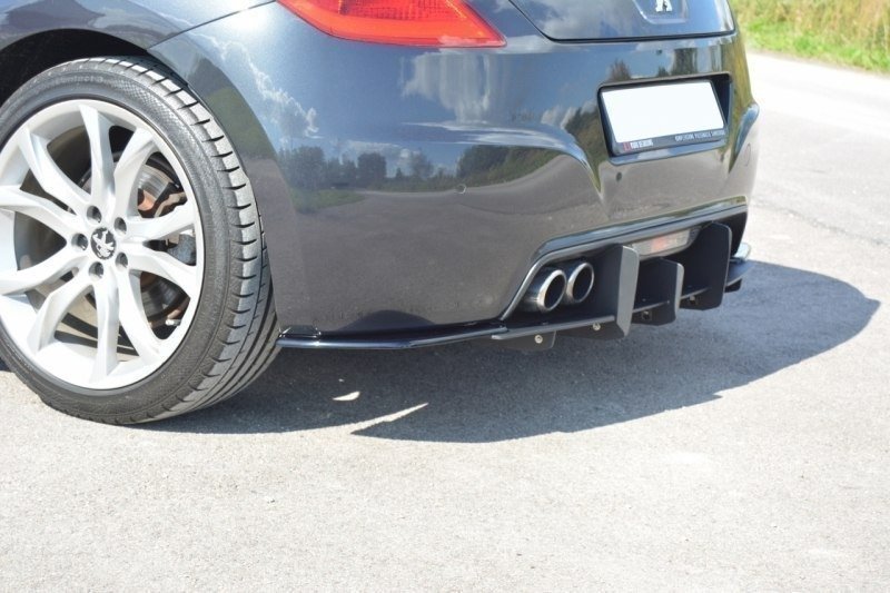 Maxton Heck Ansatz Flaps Diffusor für PEUGEOT RCZ schwarz Hochglanz PE-RCZ-1/1F-RSD1-G