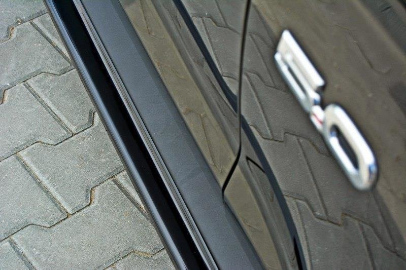 Maxton Seitenschweller Ansatz für Ford Mustang GT Mk6 schwarz Hochglanz FO-MU-6-GT-SD1-G
