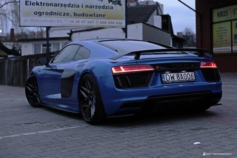 Maxton Seitenschweller Ansatz für Audi R8 Mk.2 schwarz Hochglanz AU-R8-2-SD1-G