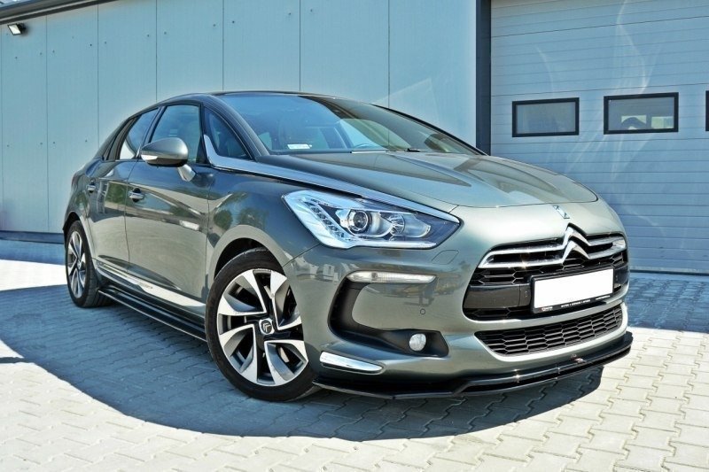 Maxton Front Ansatz für v.3 CITROEN DS5 FACELIFT schwarz Hochglanz CI-DS5-1/1F-FD1G+FD1R-G