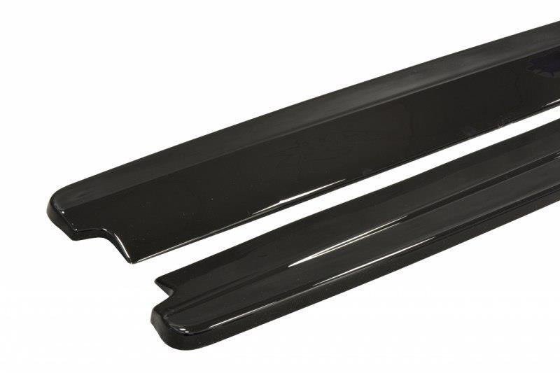 Maxton Seitenschweller Ansatz für Ford Mustang GT Mk6 schwarz Hochglanz FO-MU-6-GT-SD1-G