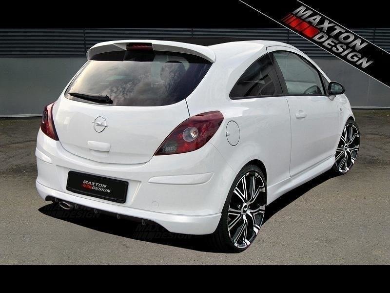 Maxton Diffusor Heck Ansatz für OPEL CORSA D OP-CO-D-OPCLINE-RS1