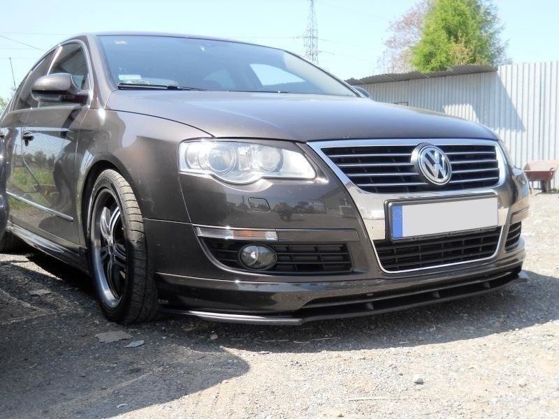Maxton Front Ansatz für VW PASSAT B6 VOTEX schwarz Hochglanz VW-PA-3C-VOTEX-FD1-G